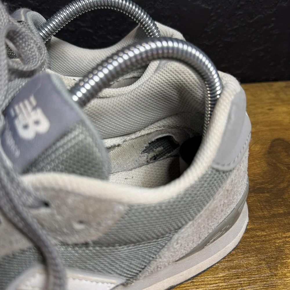 New Balance 515 WL515GRY Grey Suede Mesh Lifestyle Sneakers Womens 8.5‎